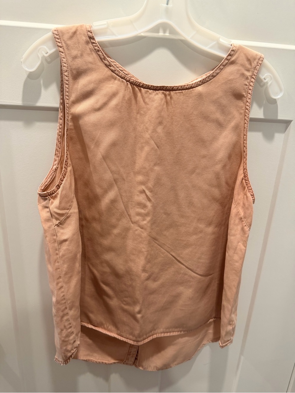 C&C California Dusty Blush Lyocell High Low Tank Top Large